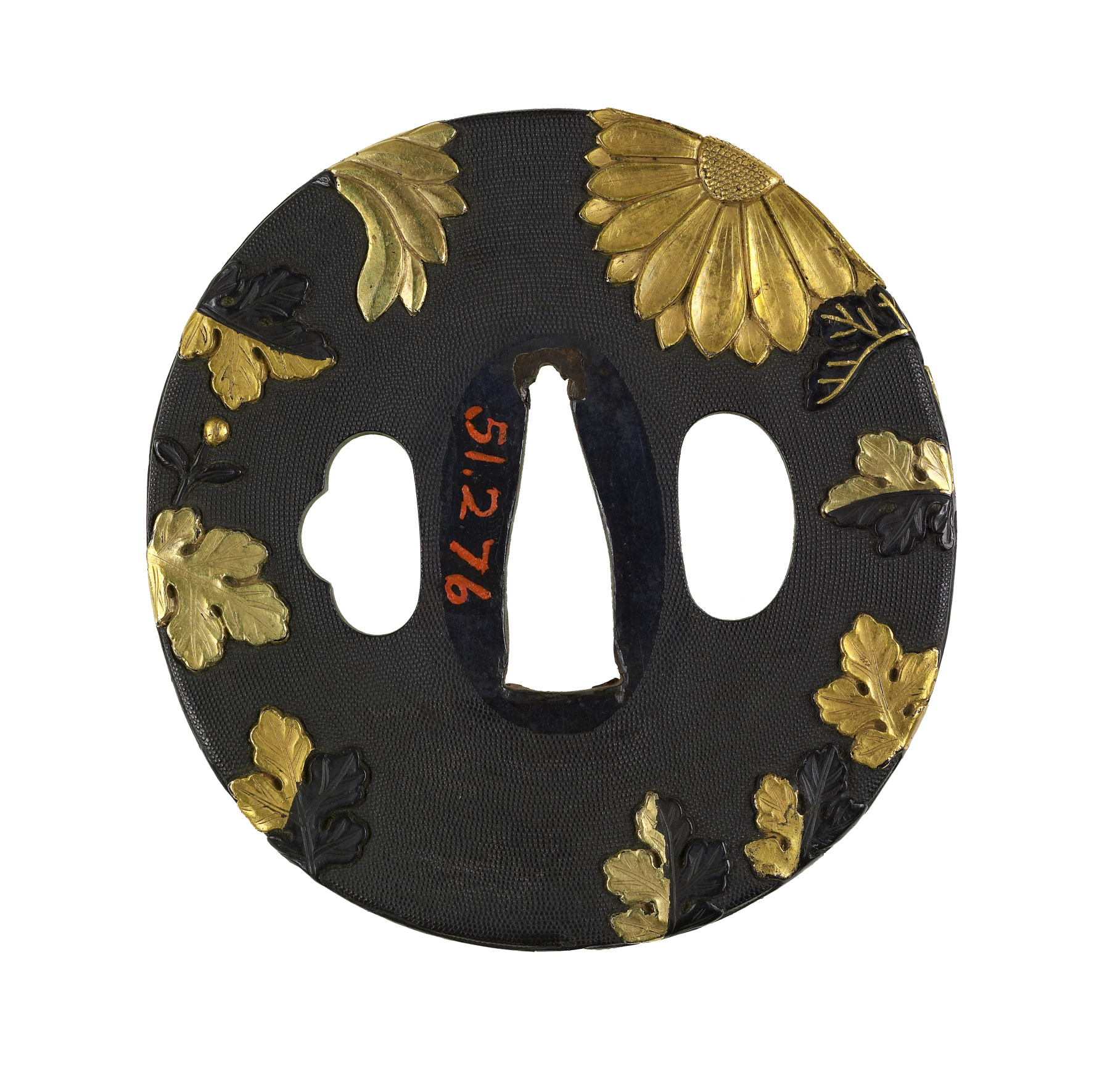 Image for Tsuba with Chrysanthemums