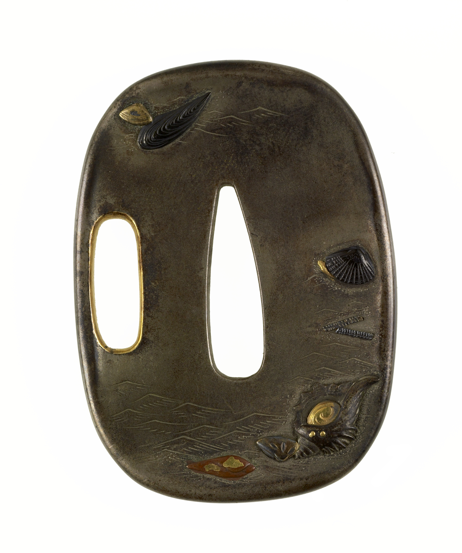 Image for Tsuba with Clams and Conch