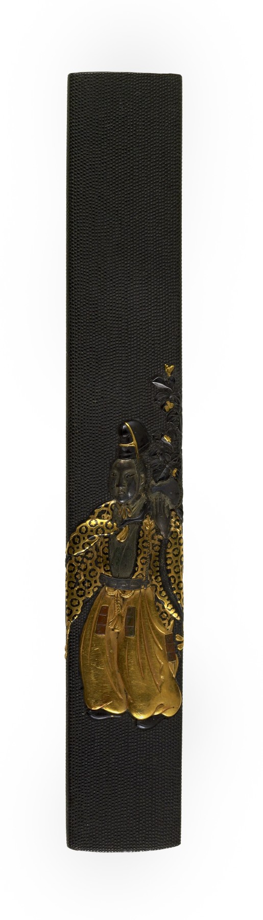 Image for Kozuka with a Figure in Heian Period Court Dress