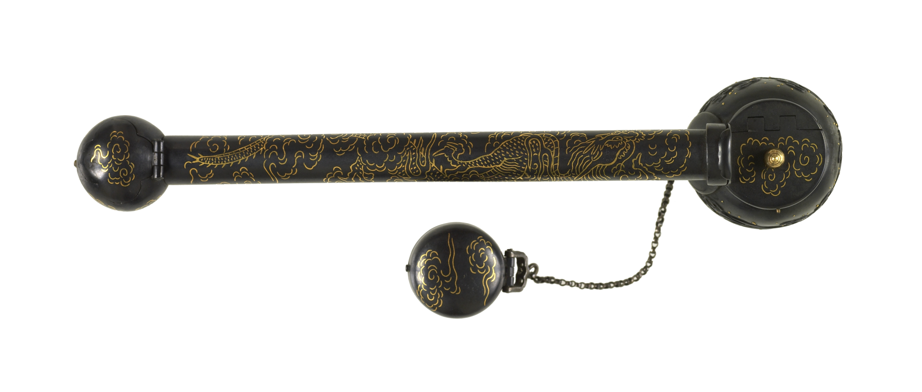 Image for Portable writing set with compass, decorated with dragons and waves