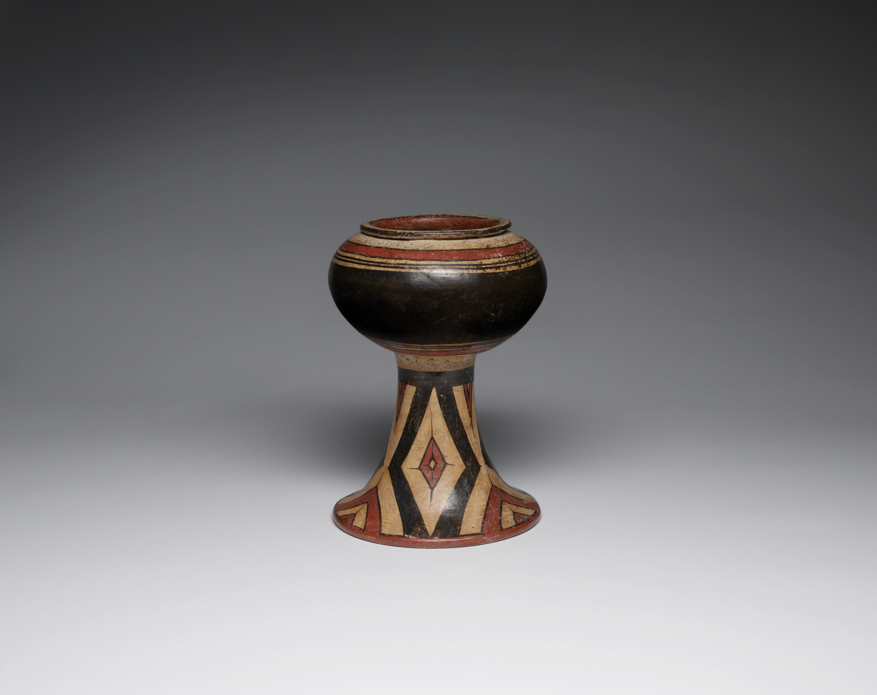 Image for Pedestal Bowl with Snakeskin Pattern