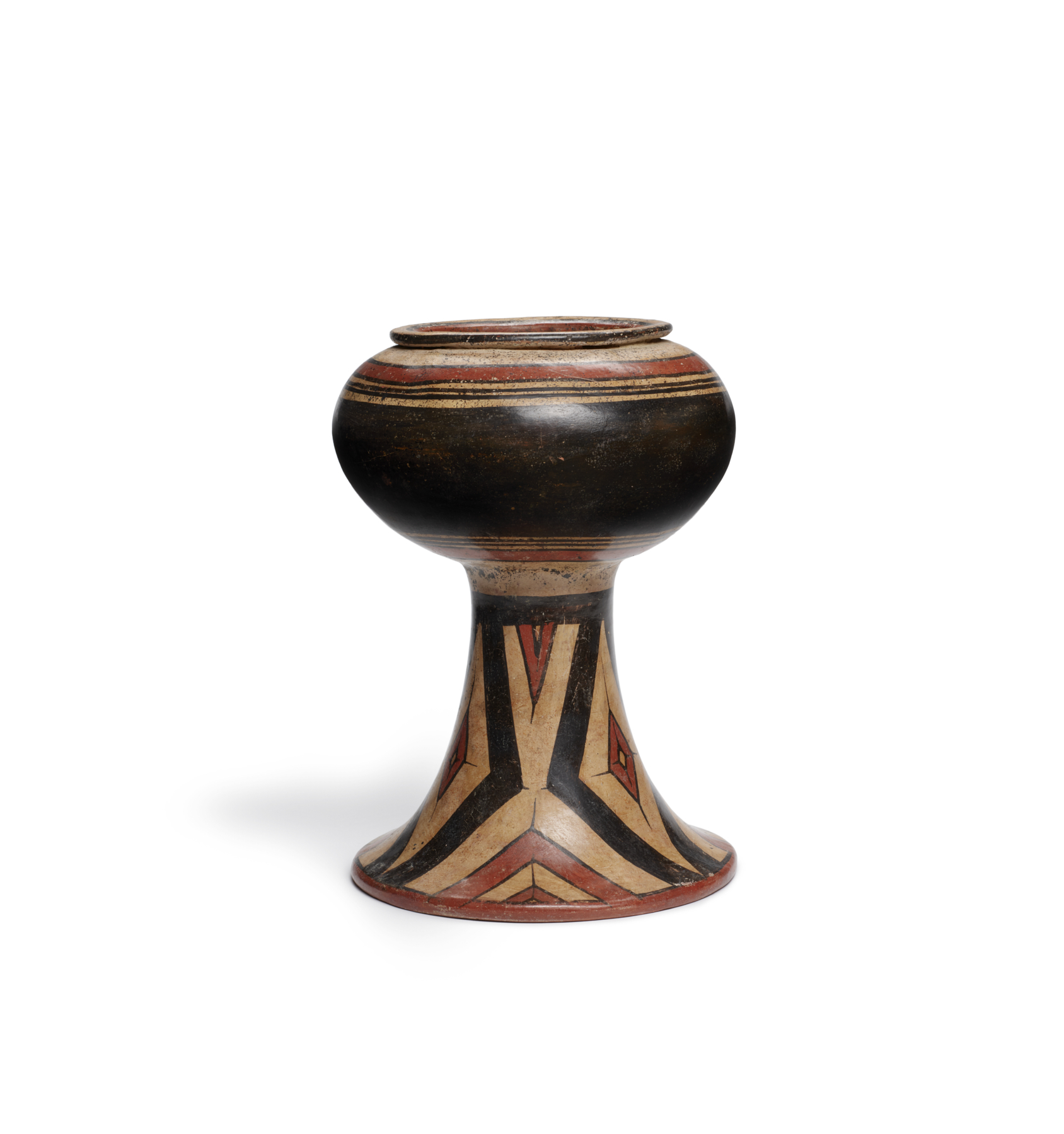 Image for Pedestal Bowl with Snakeskin Pattern