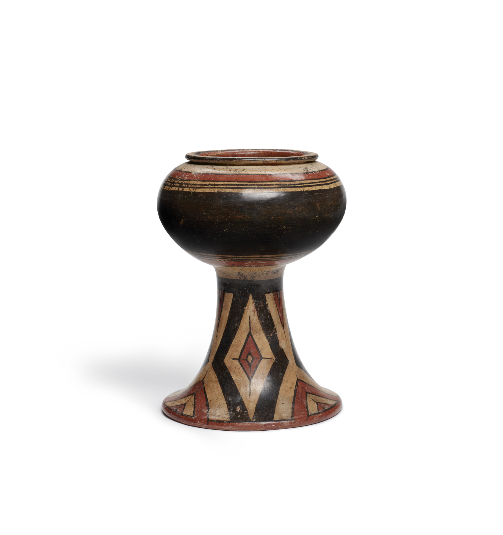 Image for Pedestal Bowl with Snakeskin Pattern