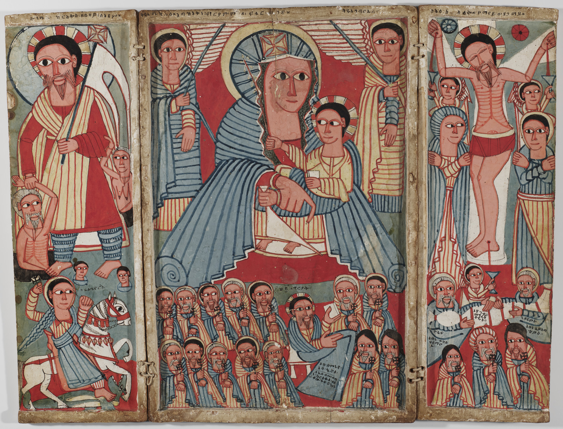 Image for The Virgin and Child with Archangels, Scenes from the Life of Christ, and Saints