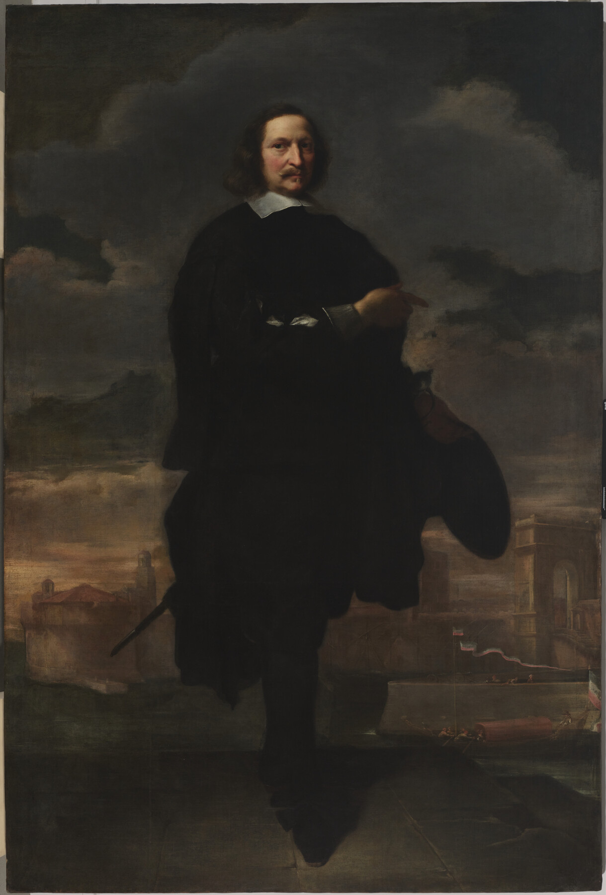 Image for Portrait of Baldassare Vandergoes before the Port of Ancona