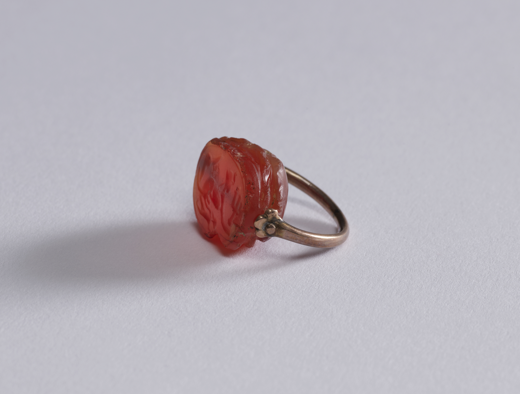 Image for Scarab with a Sphinx Set in a Swivel Ring