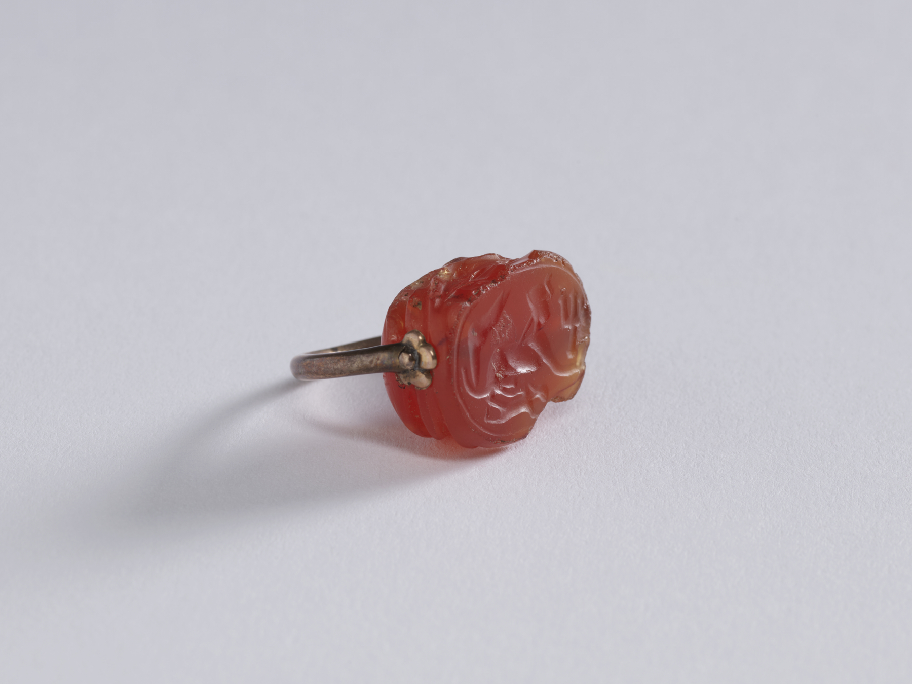 Image for Scarab with a Sphinx Set in a Swivel Ring