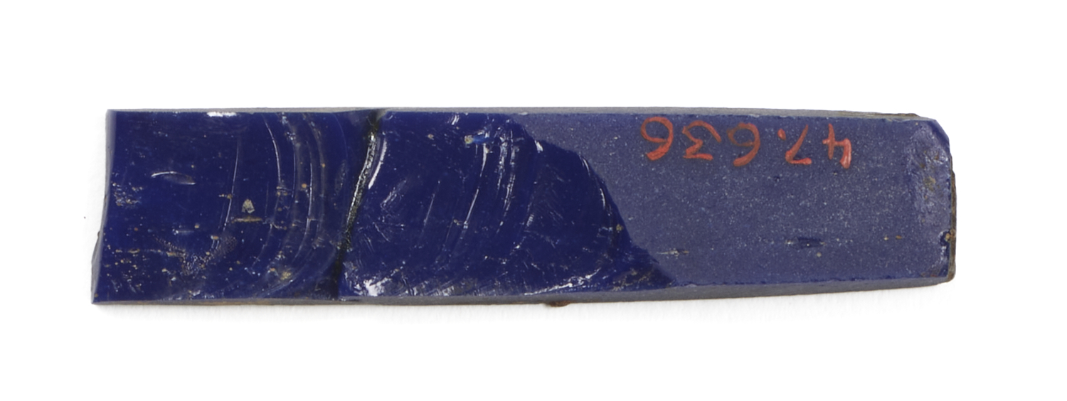 Image for Fragment with White and Orange Flower Inlay