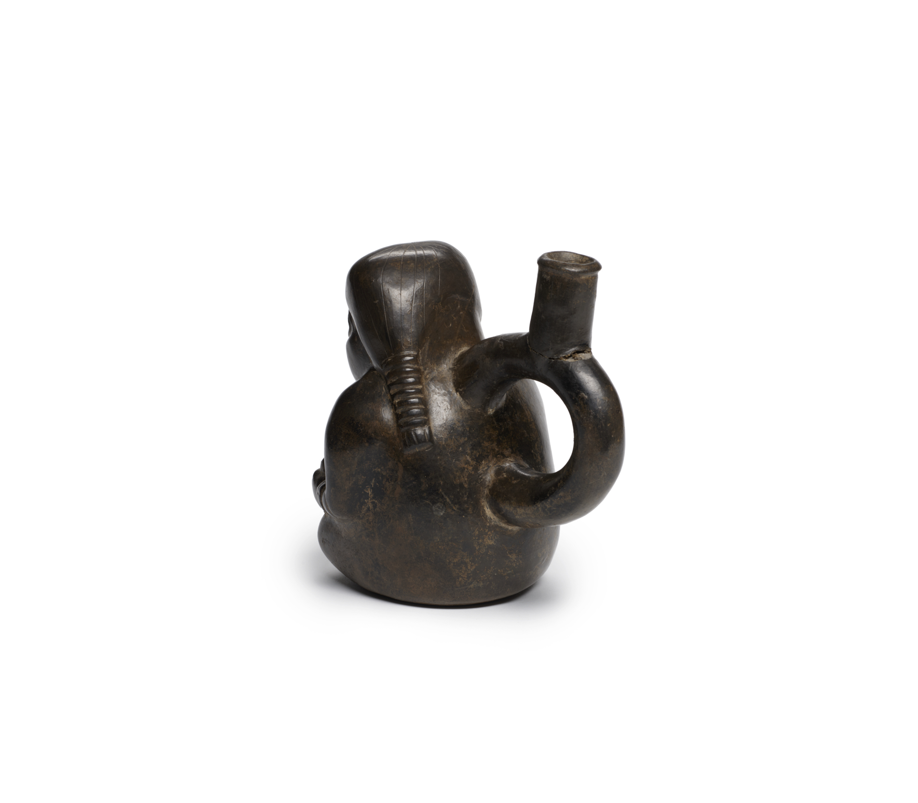 Image for Jug in the shape of a seated mother holding a child