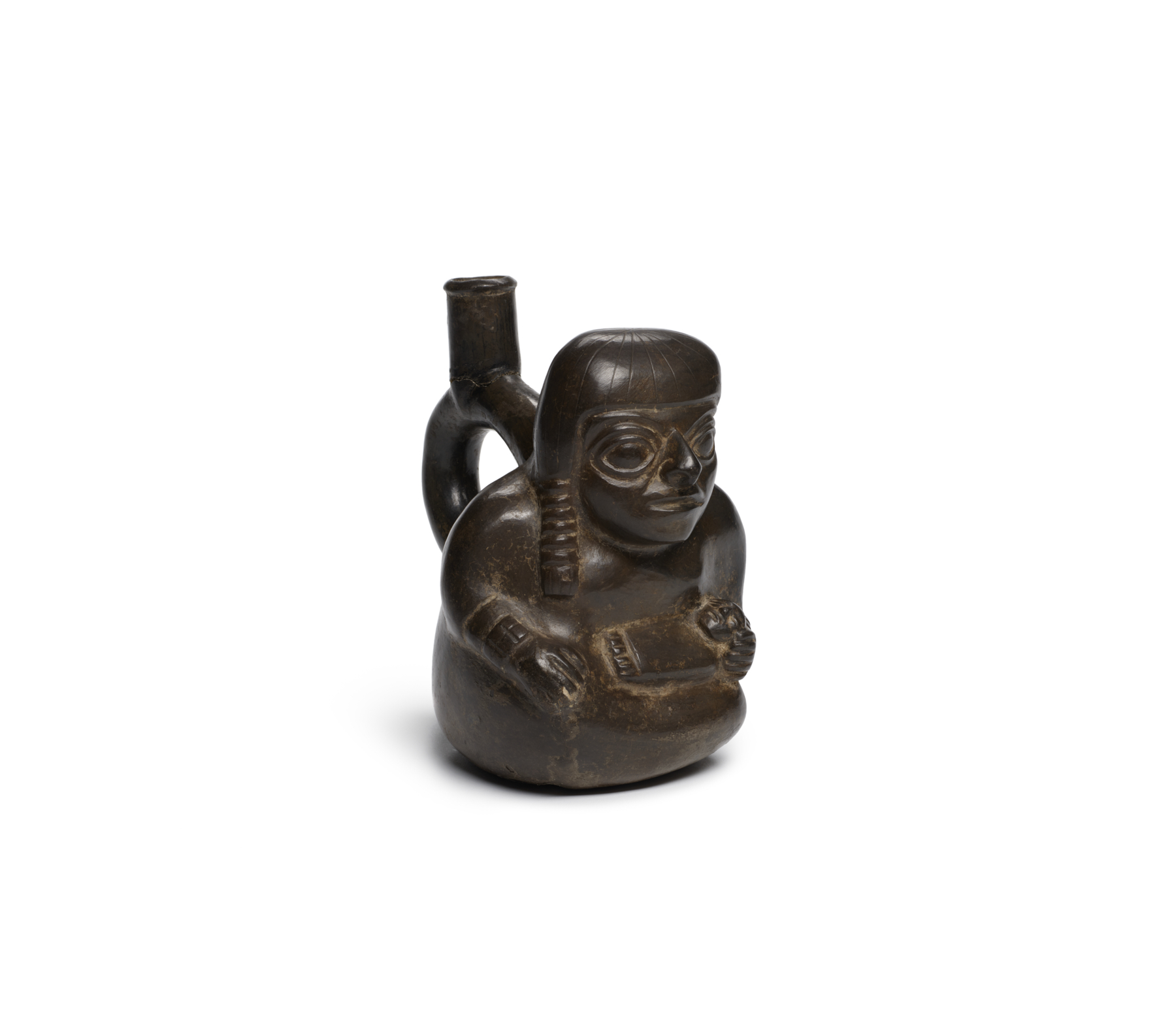 Image for Jug in the shape of a seated mother holding a child