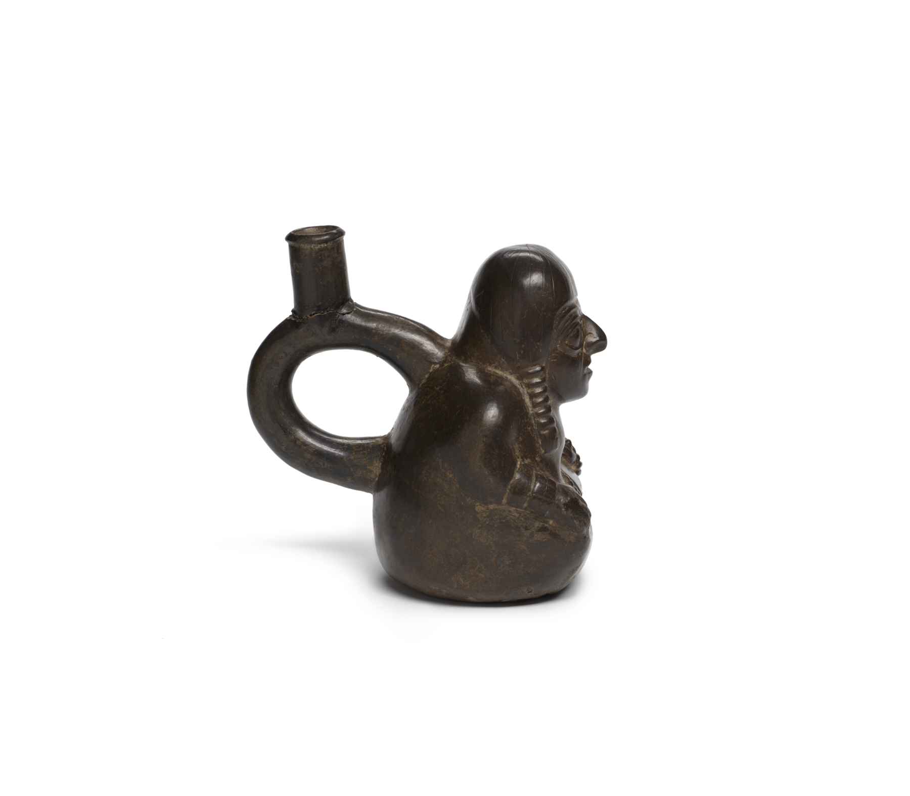 Image for Jug in the shape of a seated mother holding a child