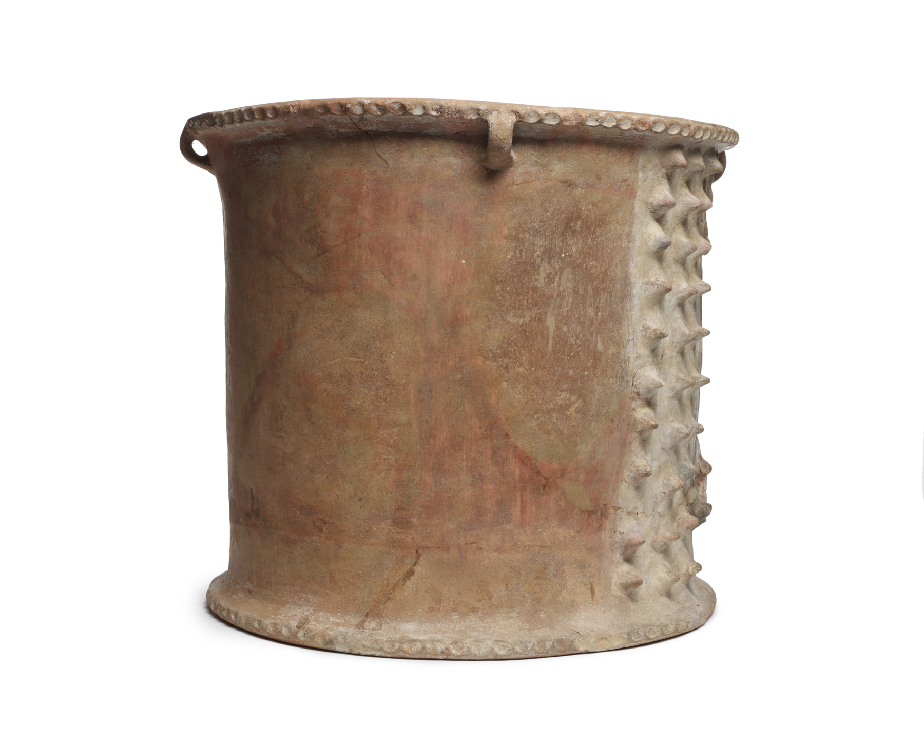 Image for Polychrome Figural Urn with Jaguars and Skulls