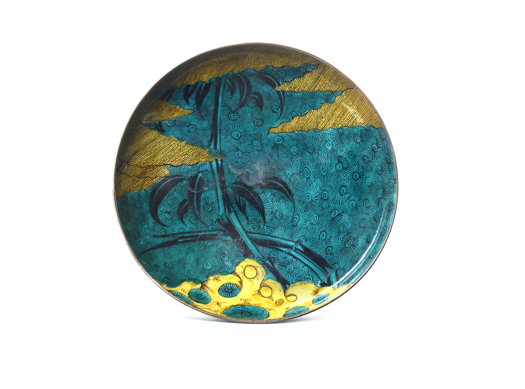 Image for Dish with Design of Rock, Bamboo, and Pine