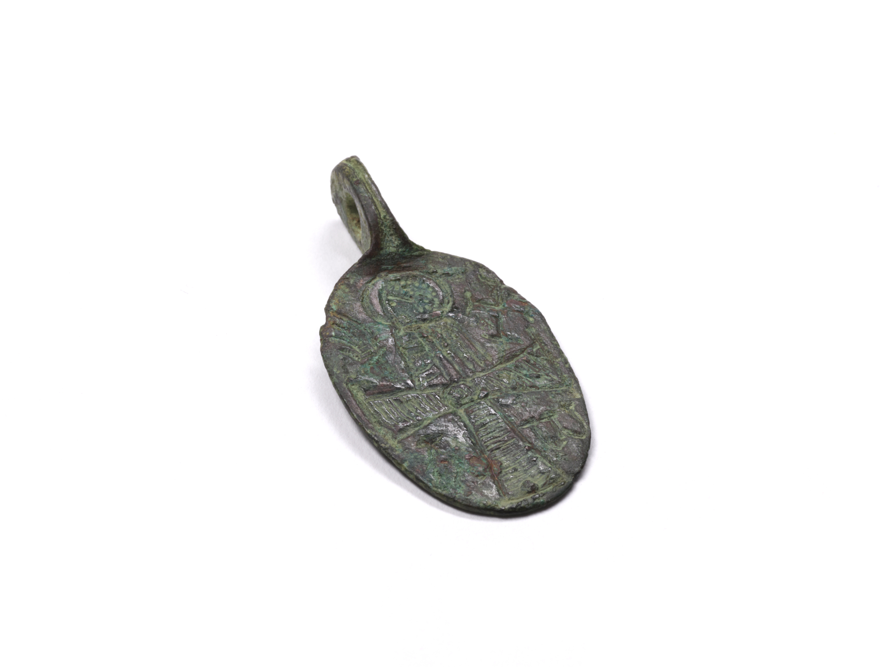 Image for Pendant Amulet Depicting the Holy Rider; Christ Crucified (reverse)