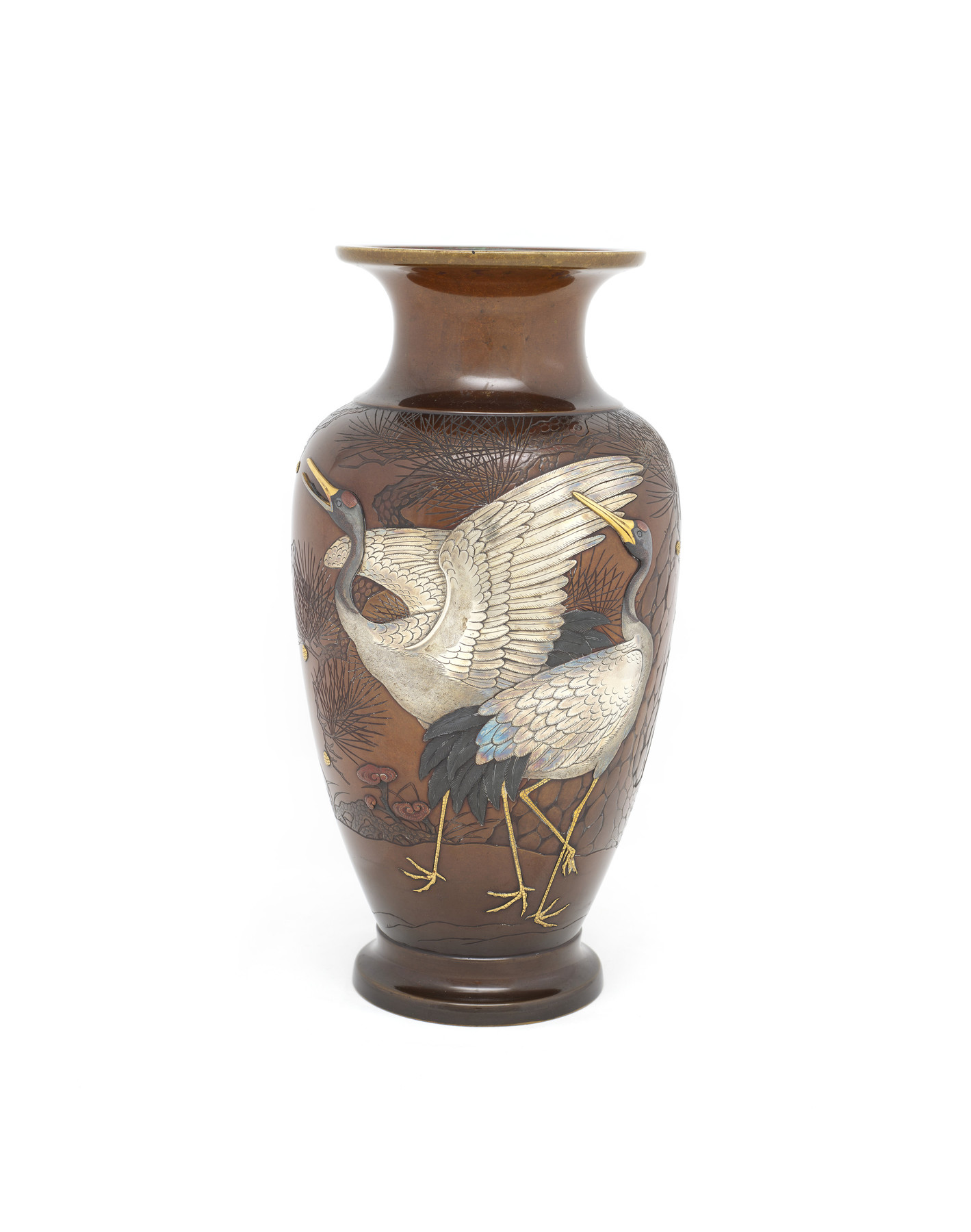 Image for Vase with Two Cranes