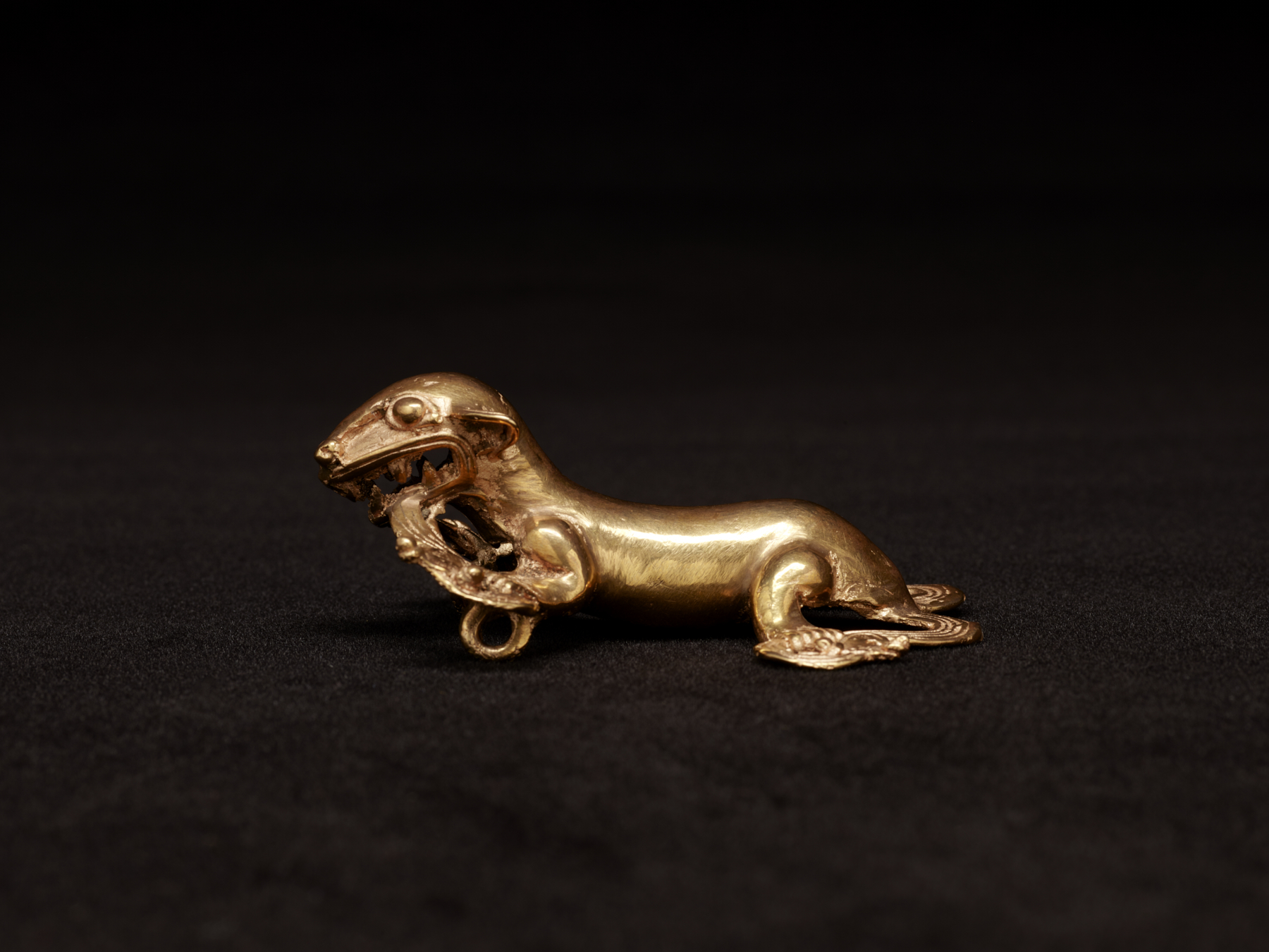 Image for Pendant of Jaguar with Two Double-Headed Snakes