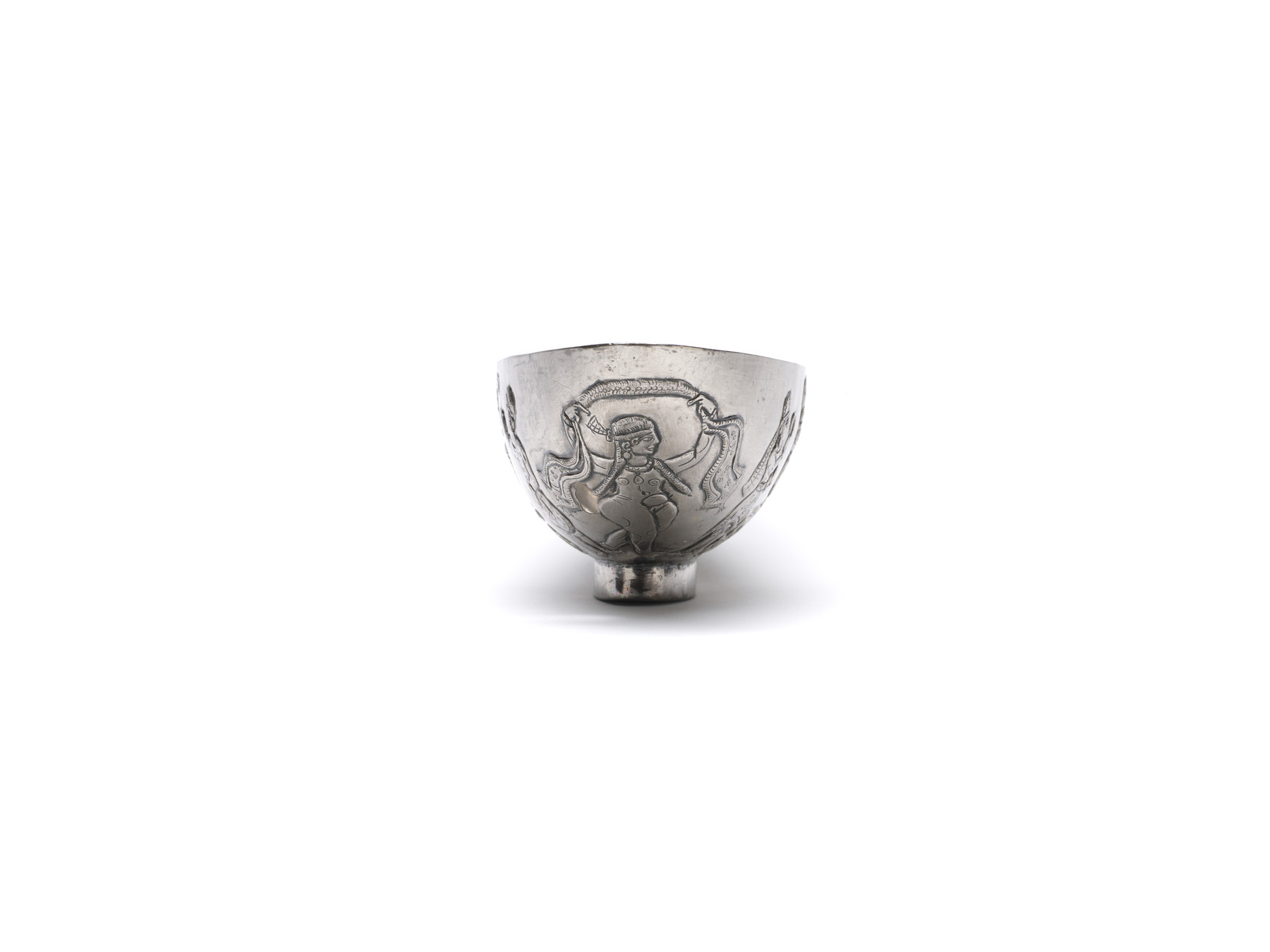 Image for Oval Bowl with Enthroned Figure