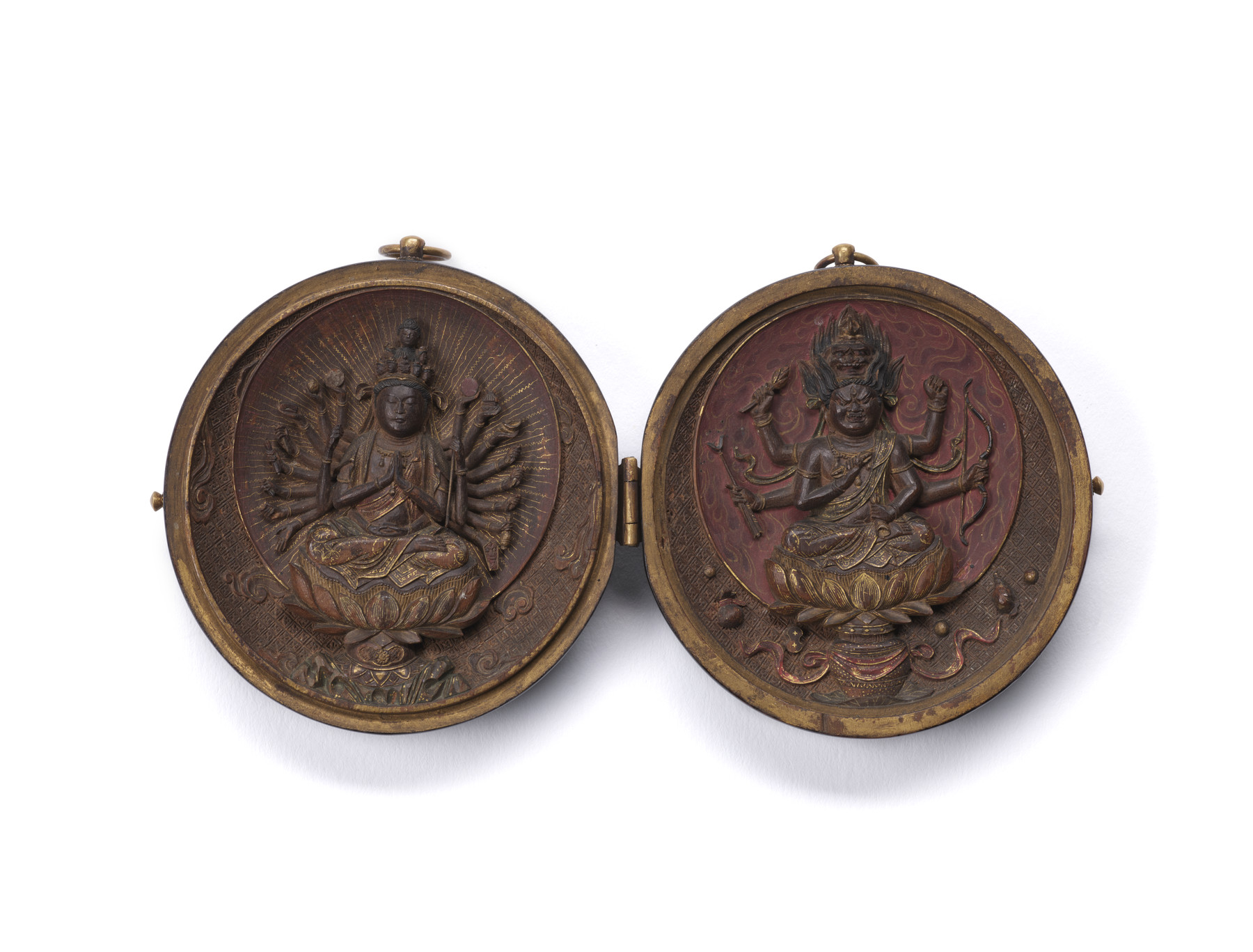 Image for Locket with Two Buddhist Deities