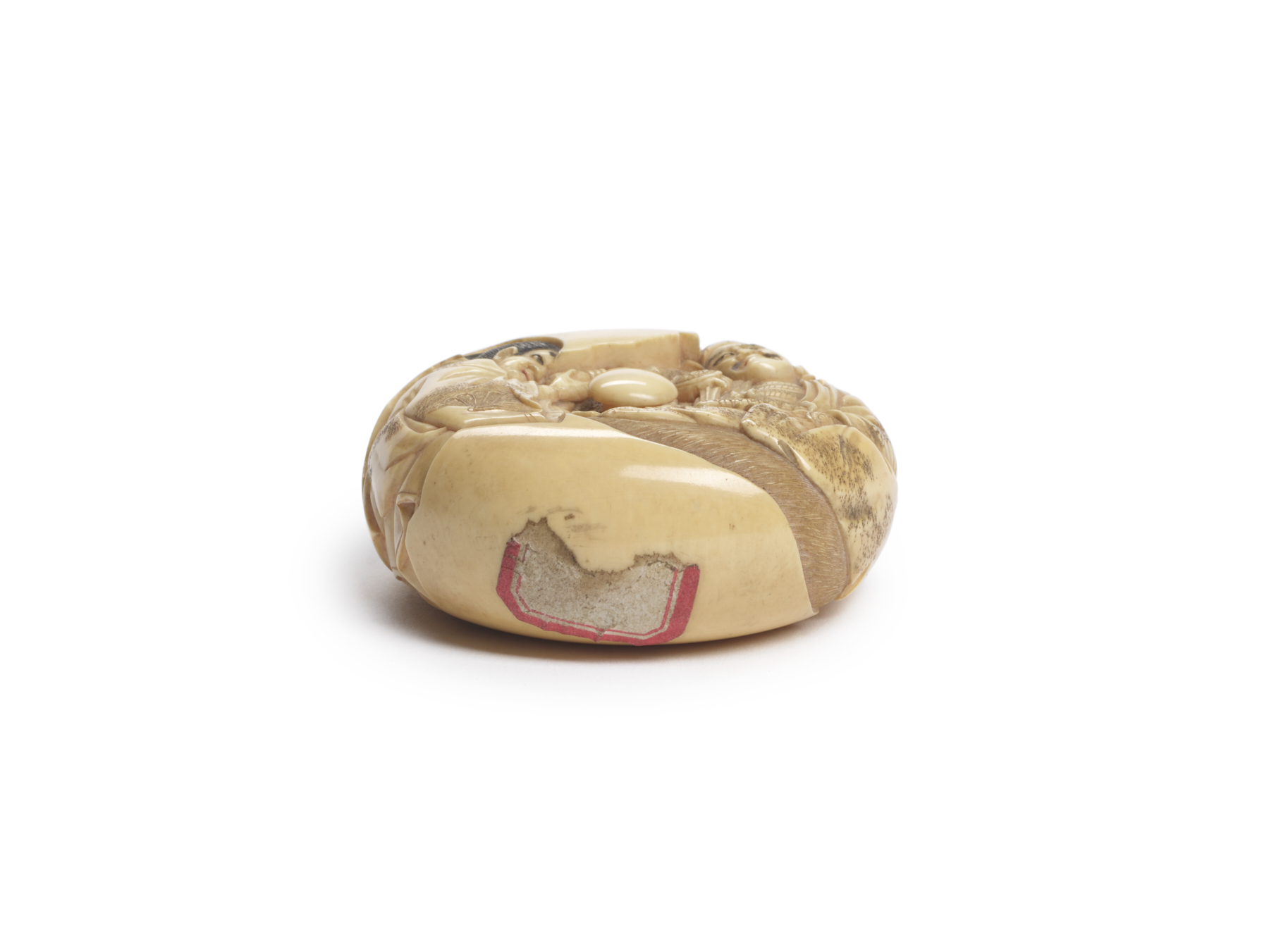 Image for Manju Netsuke with the Parting of Kusunoki Masashige and Son Masatsura