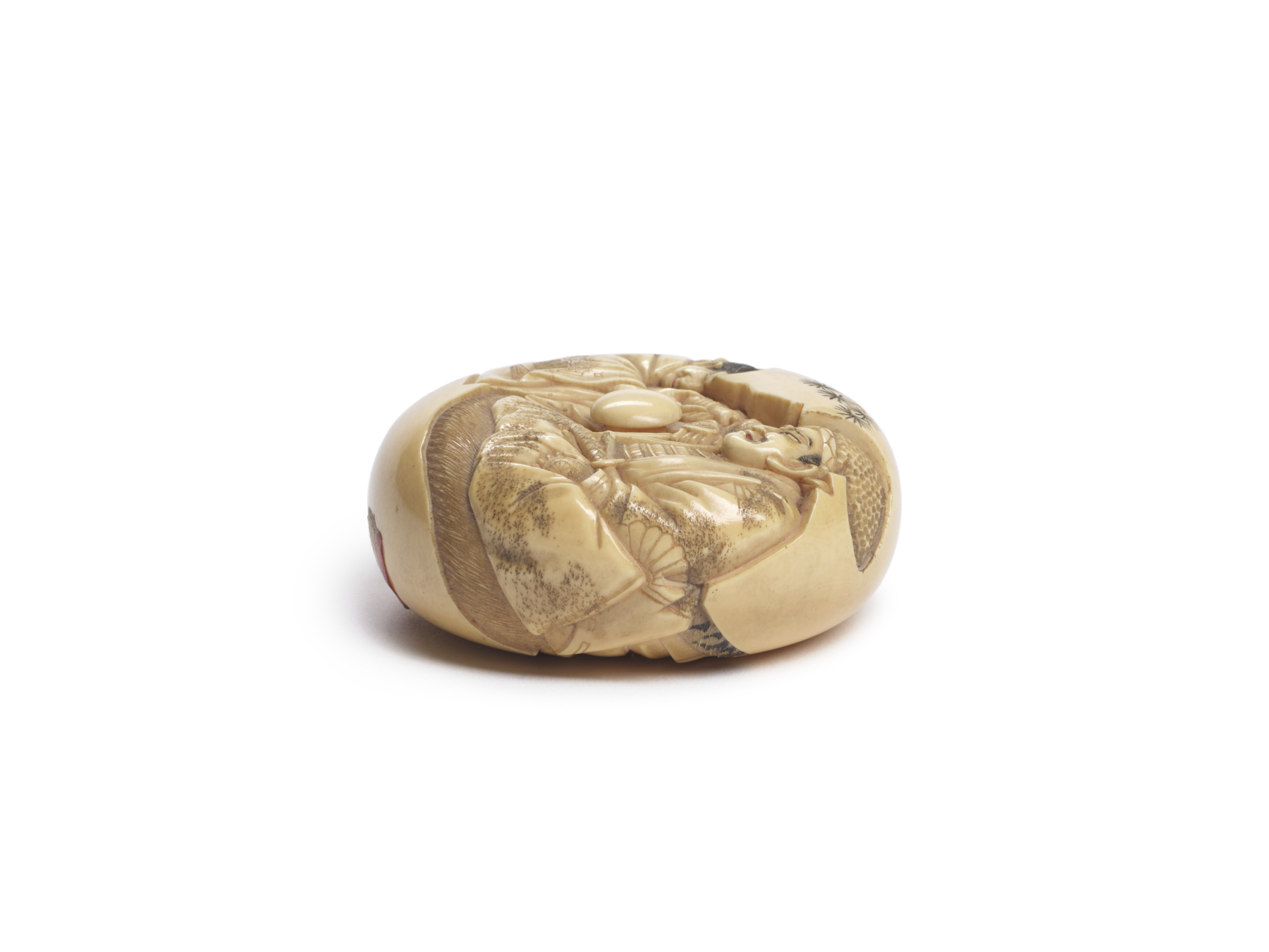 Image for Manju Netsuke with the Parting of Kusunoki Masashige and Son Masatsura
