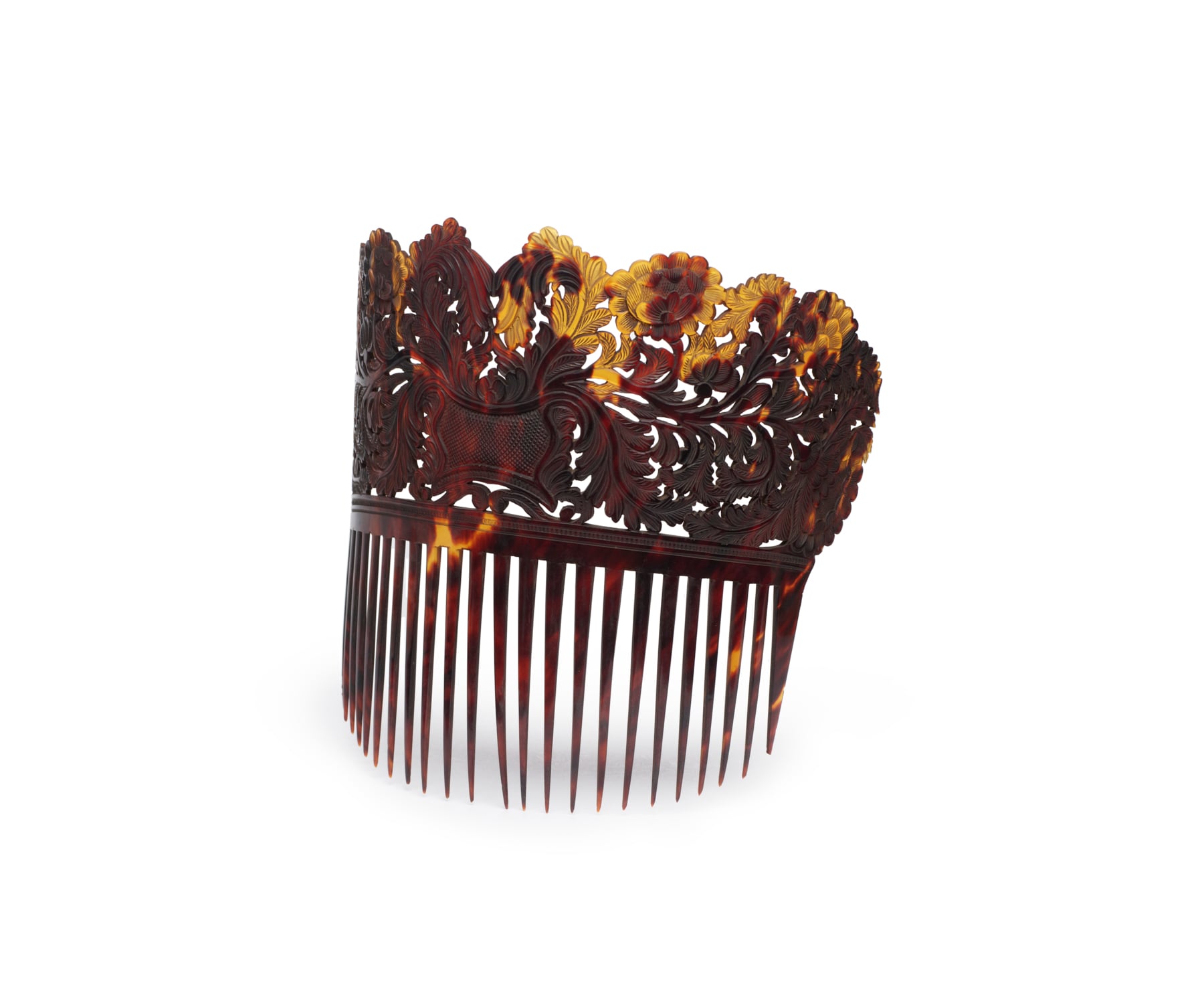 Image for Hair Comb with Design of Floral Sprays