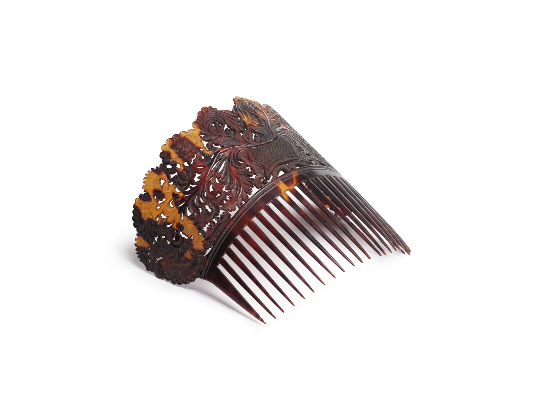 Image for Hair Comb with Design of Floral Sprays