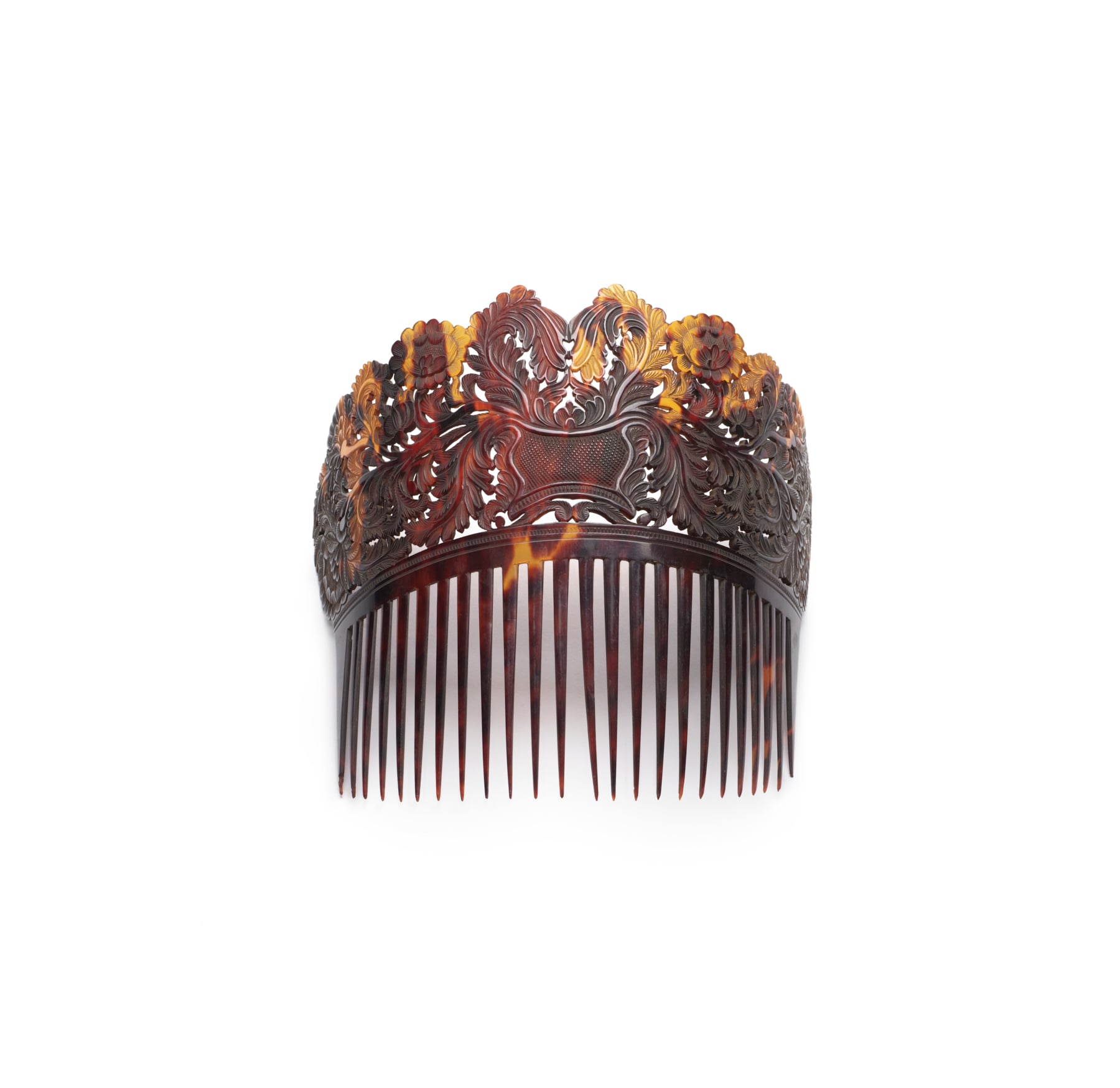 Image for Hair Comb with Design of Floral Sprays