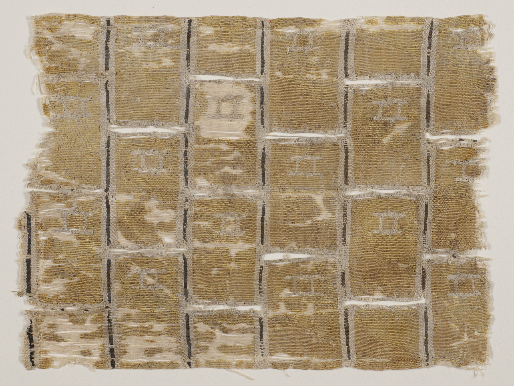 Image for Fragment with stripes and geometric pattern