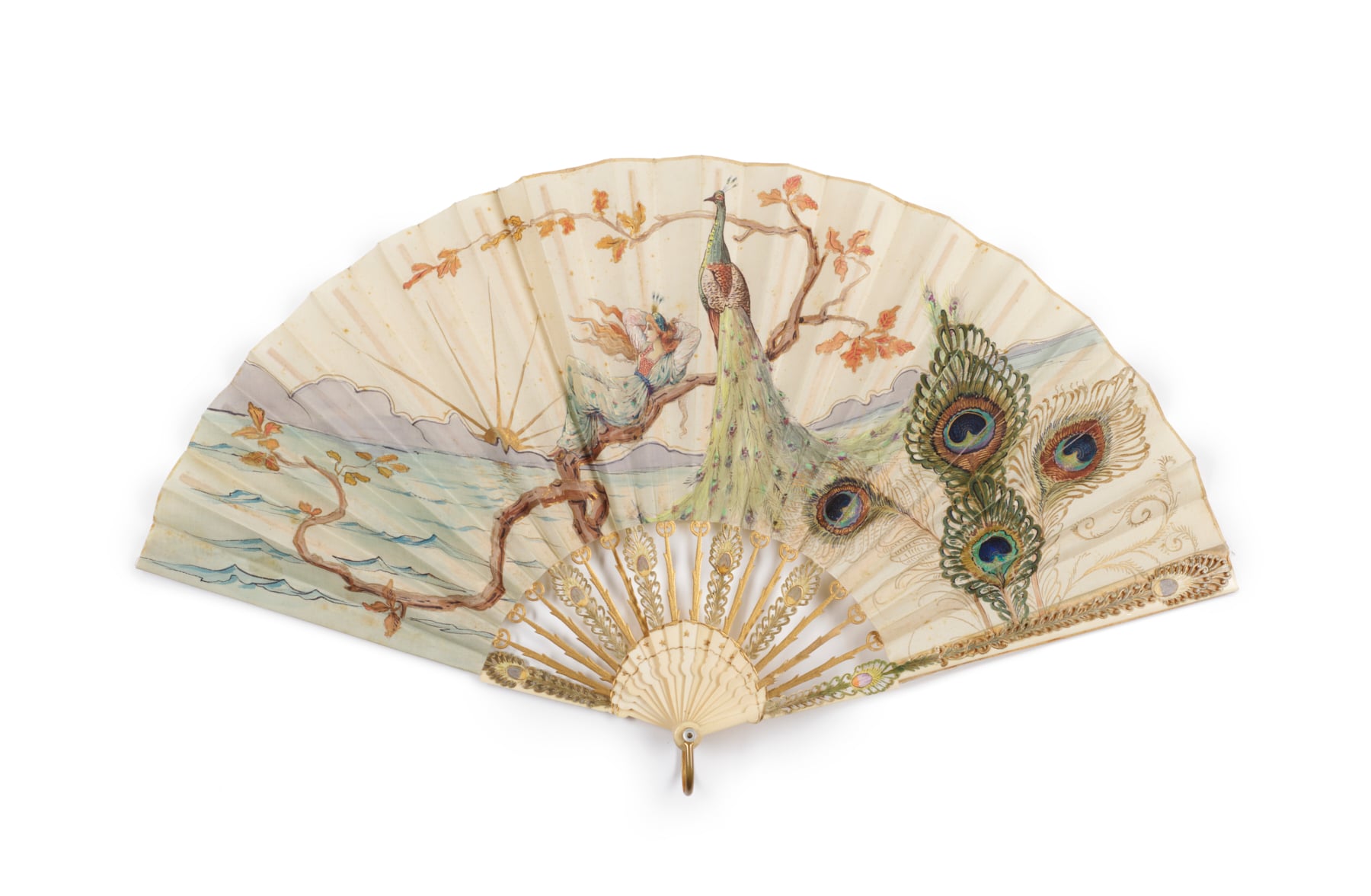 Image for Fan with Painted Decoration