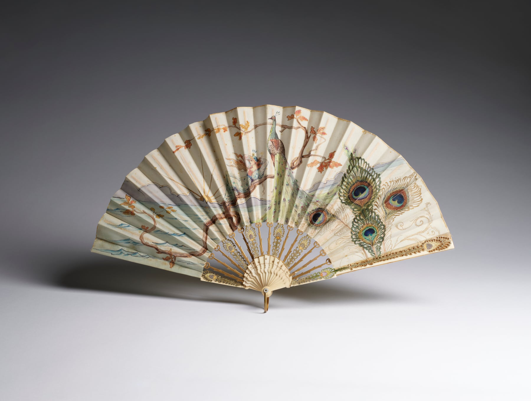 Image for Fan with Painted Decoration
