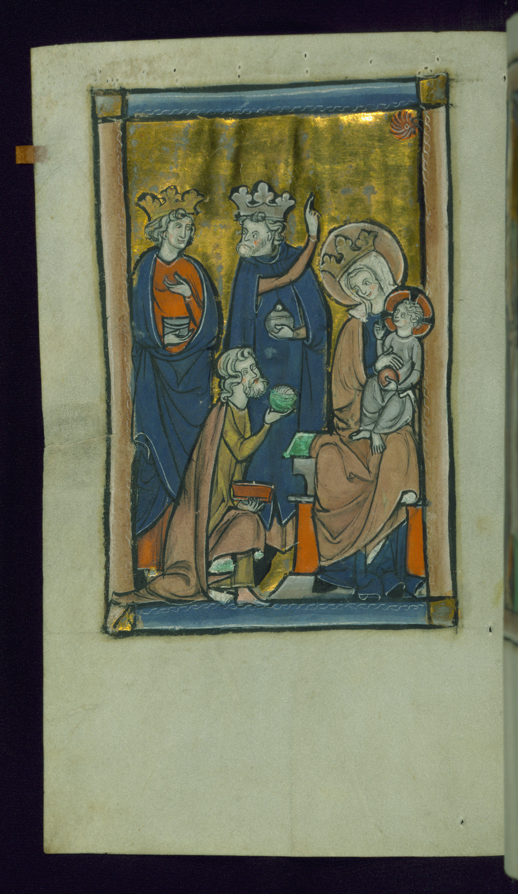 Image for Leaf from Psalter: Adoration of Magi