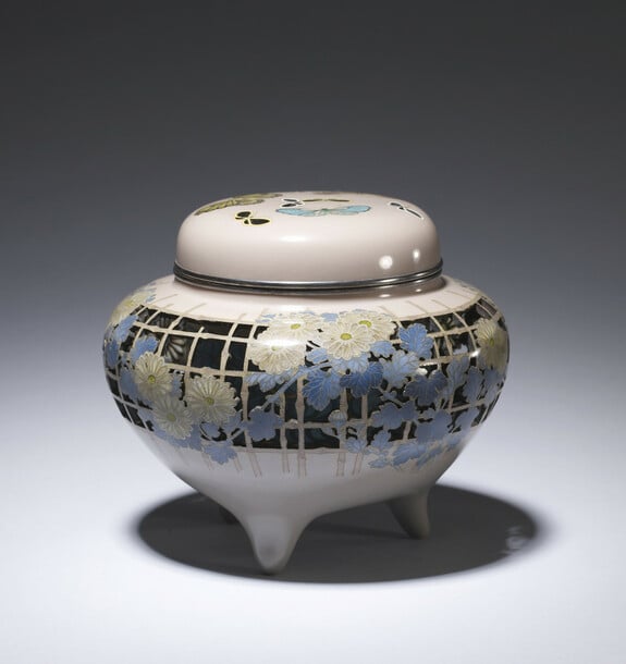 Image for Incense Burner with a Trellis and Chrysanthemums