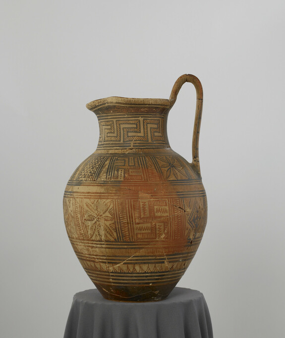 Image for Oinochoe with Geometric Motifs