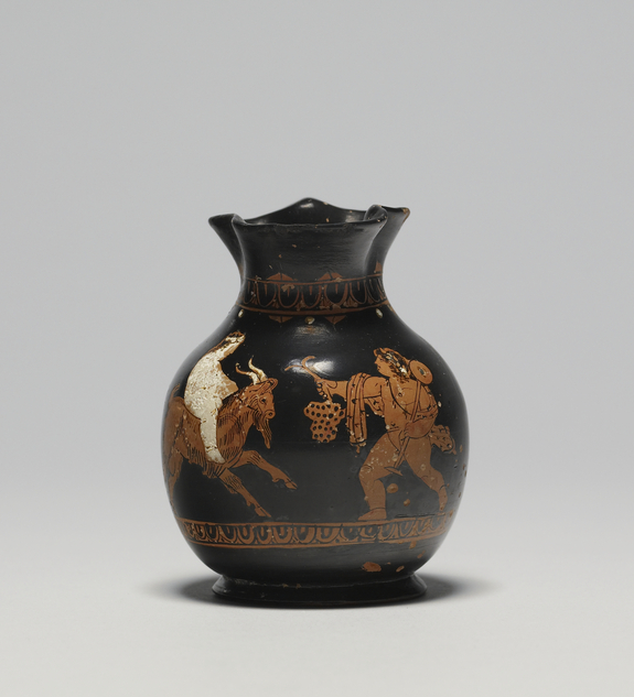 Image for Chous (Wine Jug) with Boy Riding Goat