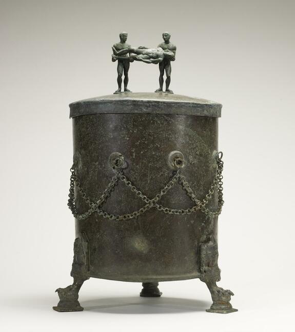 Image for Cista Depicting a Dionysian Revel and Perseus with Medusa's Head