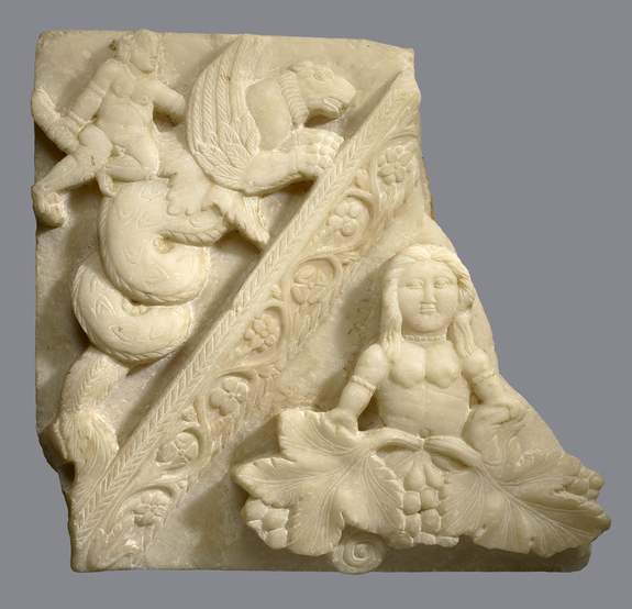 Image for Fragment of a Pediment with a Goddess