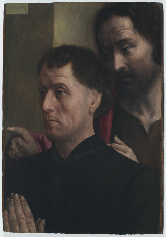 Image for Portrait of a Man at Prayer with Saint John the Baptist