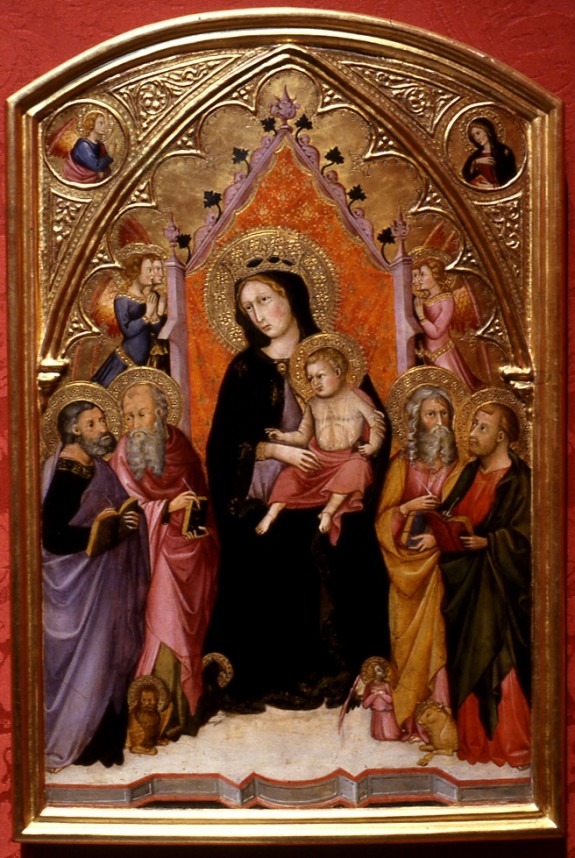 Madonna and Child with the Four Evangelists