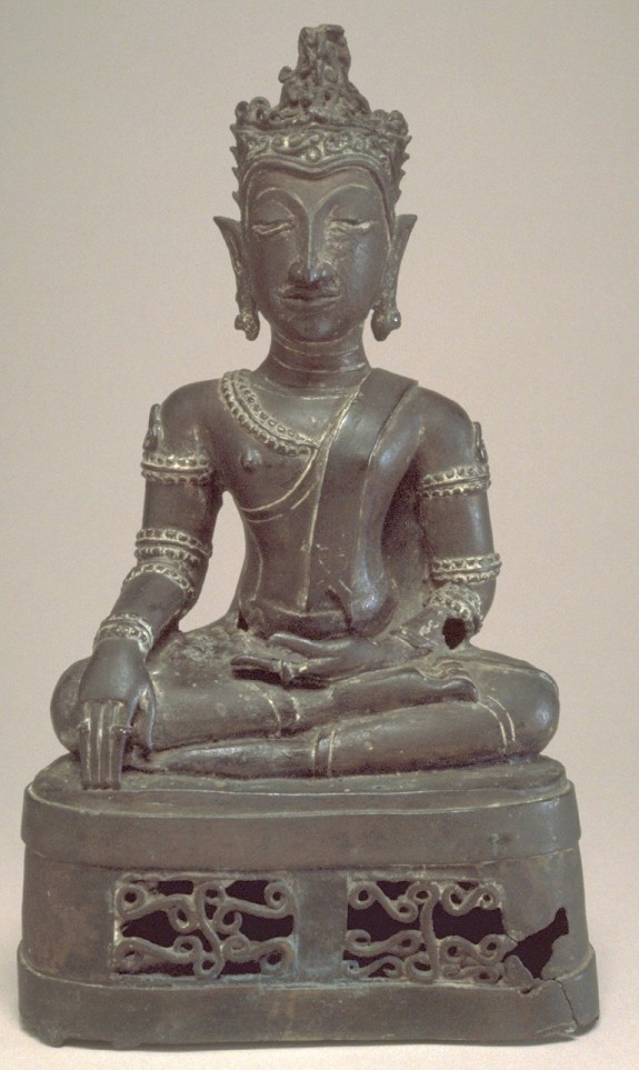 Seated Crowned Buddha in 