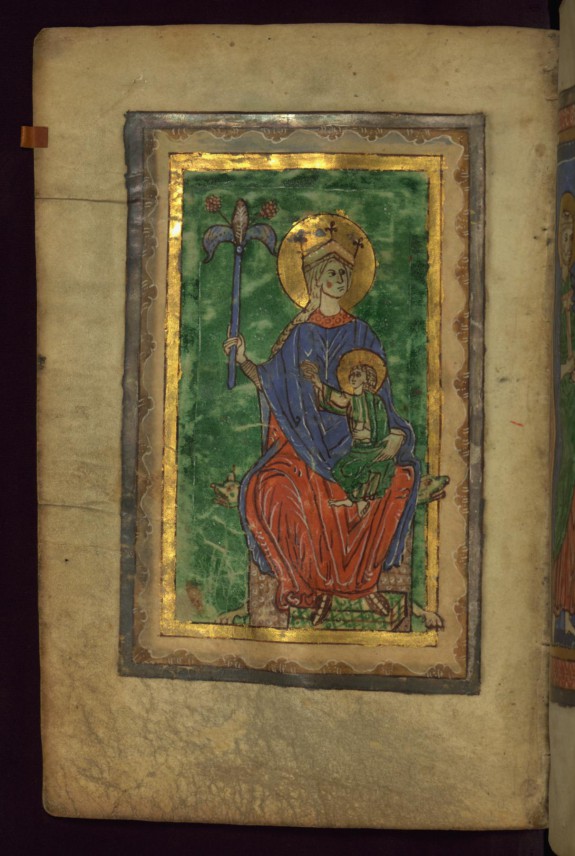 Virgin and Child enthroned
