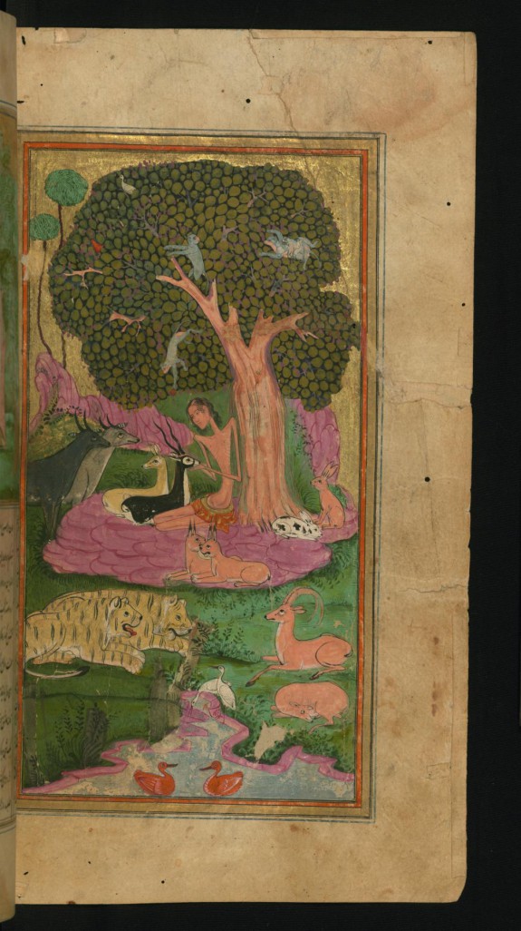 Majnun in the Company of Animals in the Wilderness