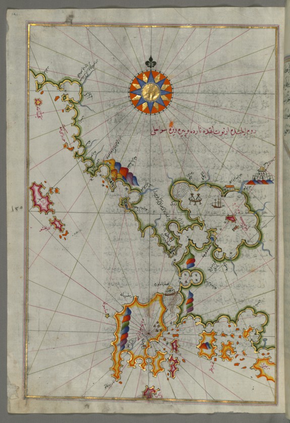 Map of the Western Coast of Greece From the Island of Levcas Going North as Far as Paxi Island