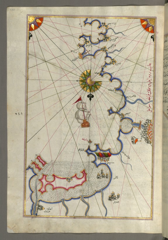 Map of the Coast Around Narbonne