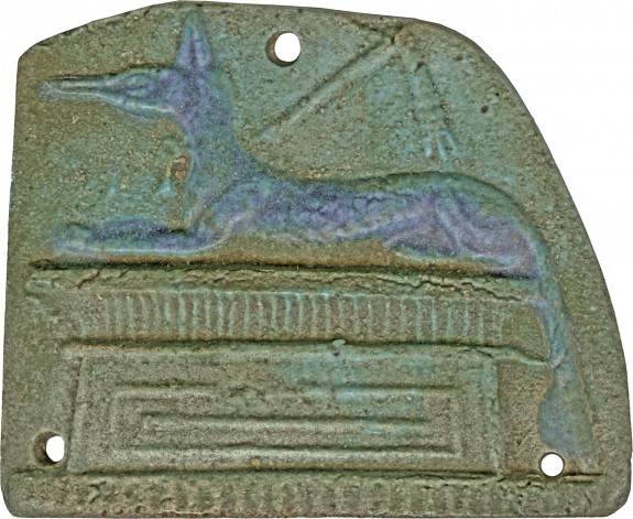Plaque with a Jackal Shaped Anubis