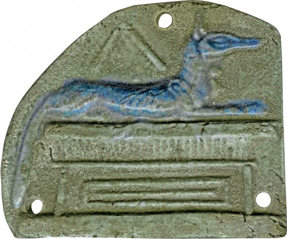 Plaque with a Jackal Shaped Anubis