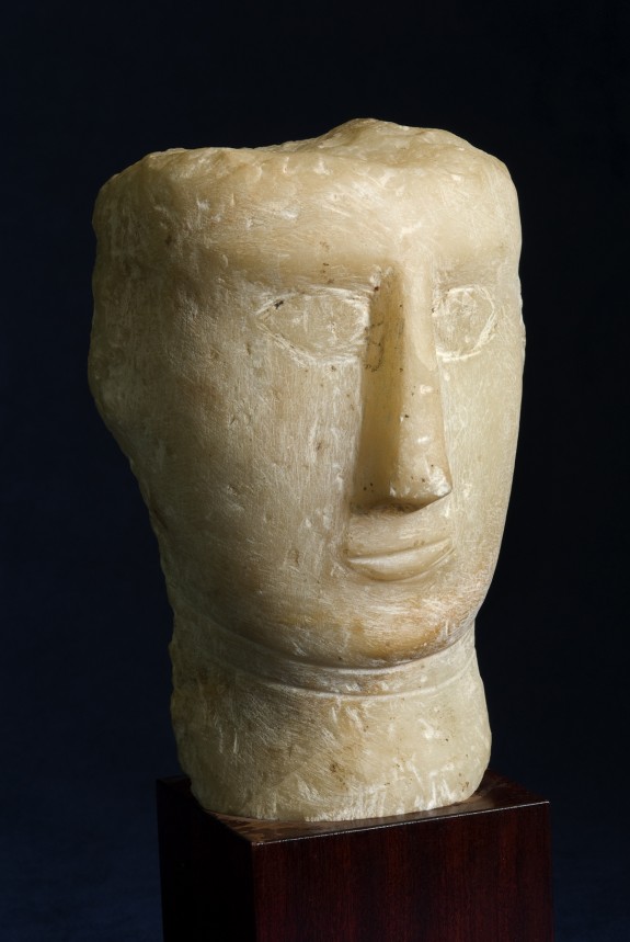 Head of a Woman with a Rectangular Face