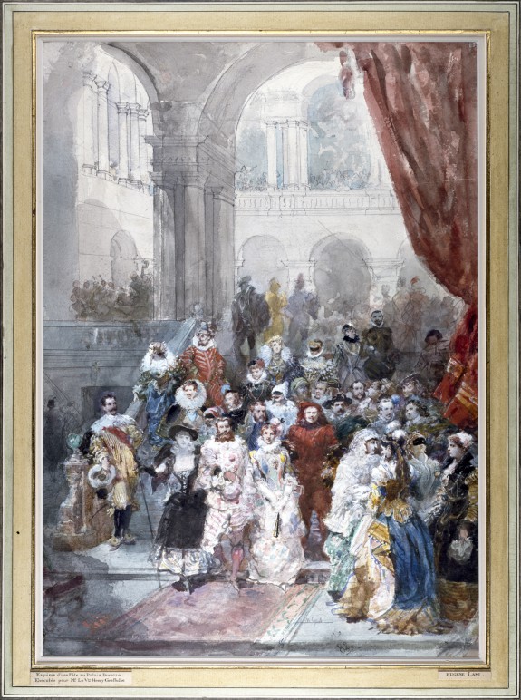 Study for a Painting of a Costume Ball Given by the Princess of Sagan