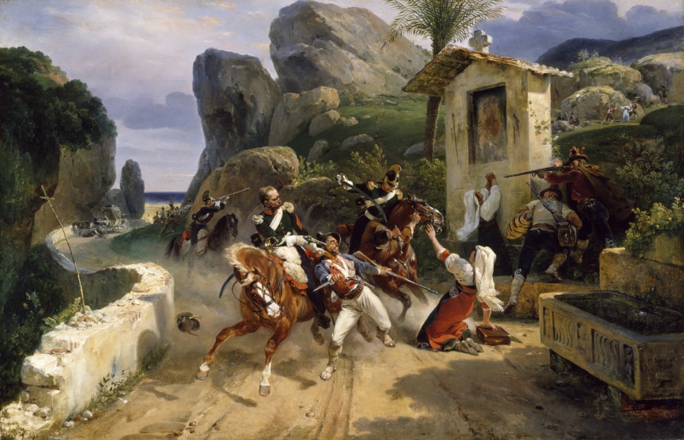Italian Brigands Surprised by Papal Troops