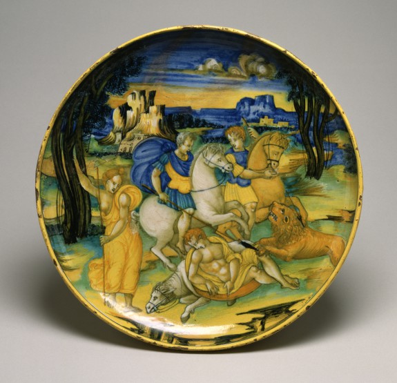 Dish with Lion Hunt