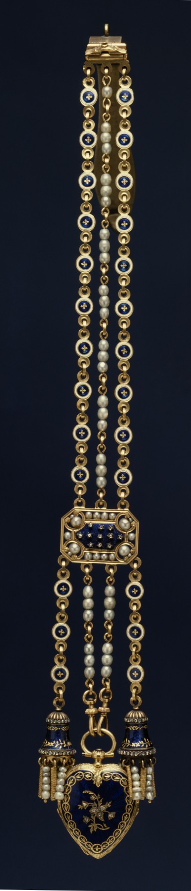 Heart-Shaped Watch and Chatelaine